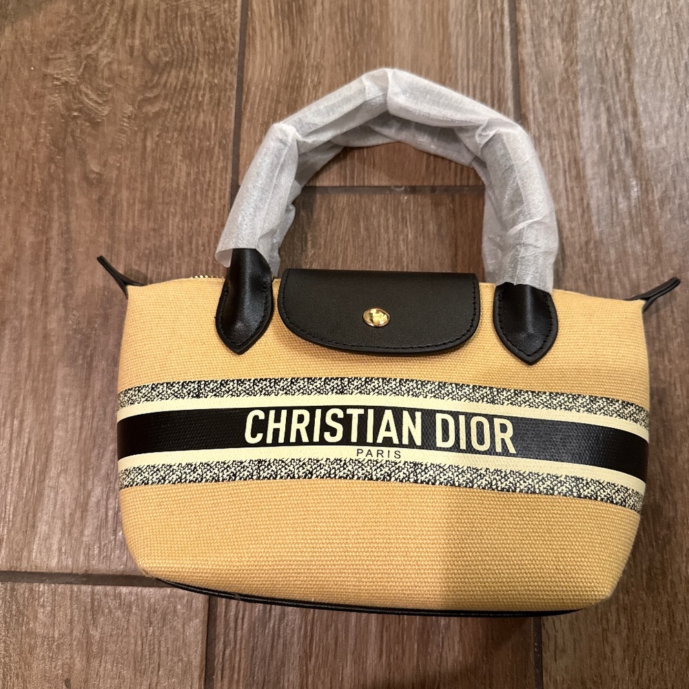 Dior Beige and Black Crossbody Bag